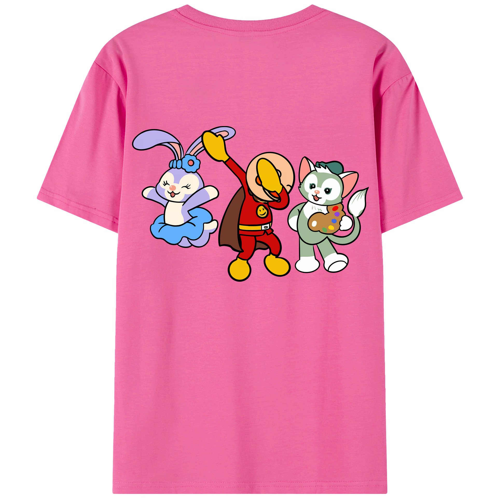 （画像用） アンパンマン Anpanman レディース半袖Tシャツ(バックプリント)